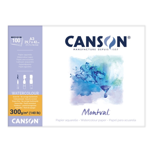 Beula Arkitec: Block 300gr Montval Aquarelle Canson A3