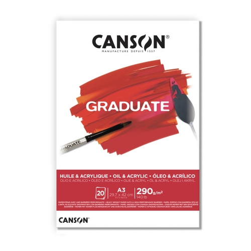 Beula Arkitec: Block 290gr Graduate Oil & Acrilic Canson A3