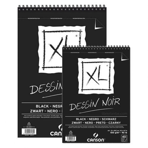 Beula Arkitec: Block XL Dessin Noir 150gr Canson