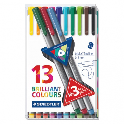 Beula Arkitec: Set x 13 Triplus Fineliner Staedtler