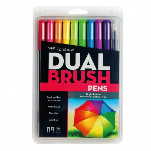 Beula Arkitec: Set x 10 Marcadores Dual Brush Colores Vivos