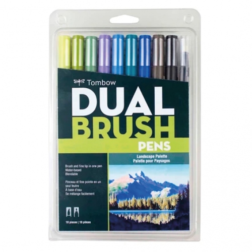Beula Arkitec: Set x 10 Marcadores Dual Brush Colores Paisaje
