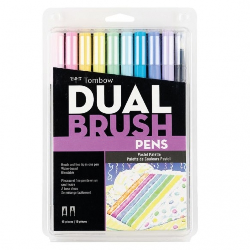 Beula Arkitec: Set x 10 Marcadores Dual Brush Colores Pastel