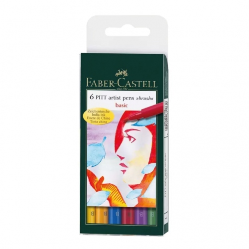 Beula Arkitec: Set x 6 Marcadores Pitt Colores Basico