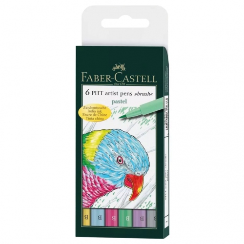 Beula Arkitec: Set x 6 Marcadores Pitt Colores Pastel