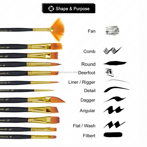 Beula Arkitec: Set x 12 Pinceles Bomeijia Mixtas