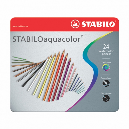 Beula Arkitec: Set x 24 Lápices Acuarelables Stabiloaquacolor