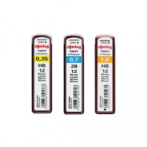 Beula Arkitec: Paquete x 12 Minas Hi - Polymer Tikky Rotring