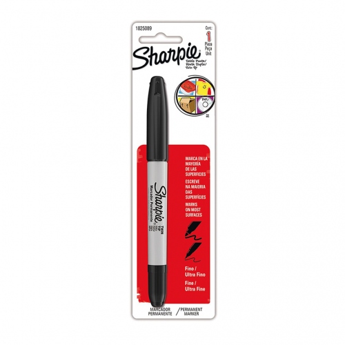 Beula Arkitec: Blister Marcador Sharpie Doble Punta Negro