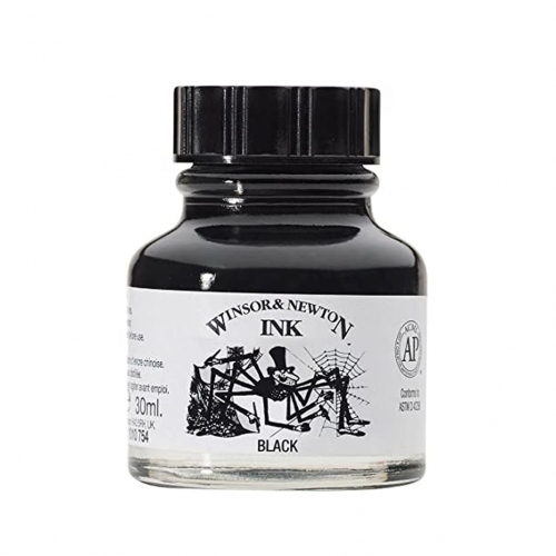 Beula Arkitec: Tinta China negro indian Ink 30ml Winsor & Newton