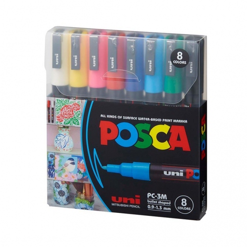 Beula Arkitec: Set x 8 Marcadores Posca PC - 3M