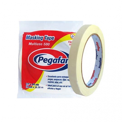 Beula Arkitec: Cinta Masking tape Escolar Pegafan 12mm x 18mt