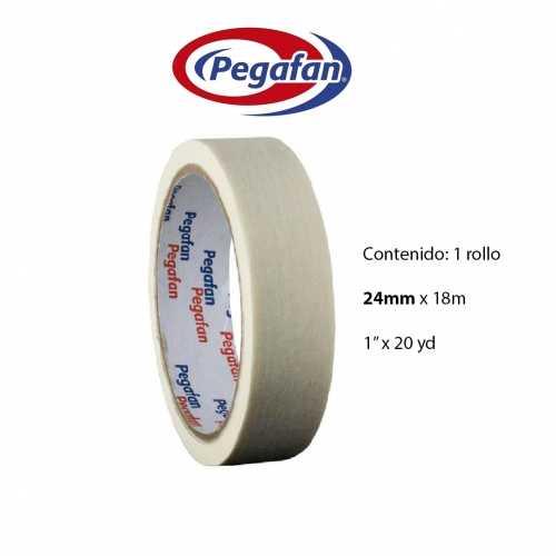 Beula Arkitec: Cinta Masking tape Escolar Pegafan 24mm x 18mt