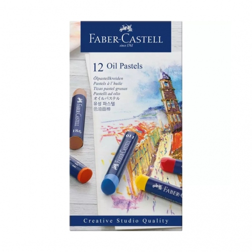 Beula Arkitec: Set x 12 Óleo Pastel Faber Castell Studio