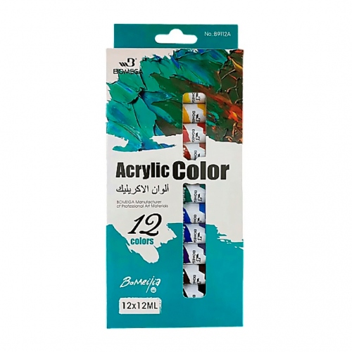 Beula Arkitec: Set x 12 tubos Pintura Acrílico Bomega