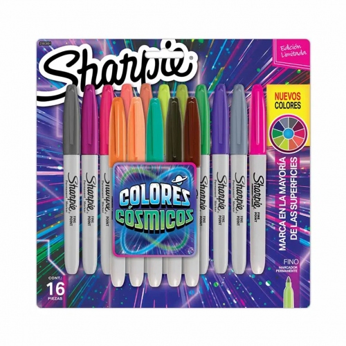 Beula Arkitec: Marcadores Sharpie x 16 pcs Colores Cósmicos