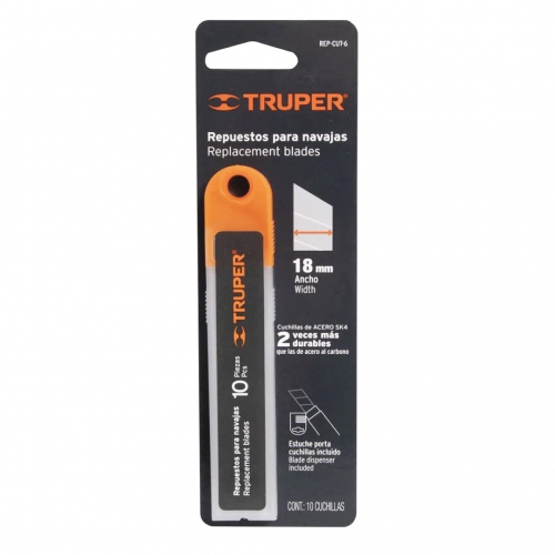 Beula Arkitec: Estuche con 10 Repuestos Truper 18mm CUT-6