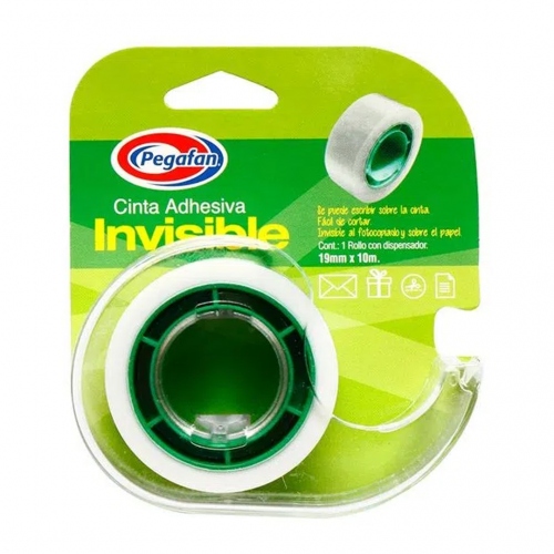 Beula Arkitec: Cinta Adhesiva Invisible con Dispensador Pegafan 19mm x 10m