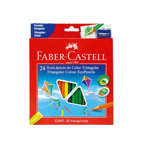 Beula Arkitec: Set x 24 Ecolápices triangulares largos