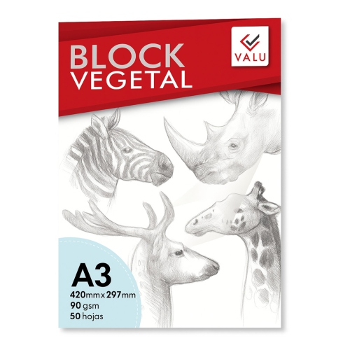 Beula Arkitec: Block Papel Vegetal Calque Valu A3 90gr
