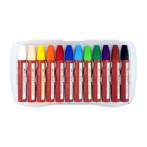 Beula Arkitec: Set x 12 Óleo Pastel Faber Castell