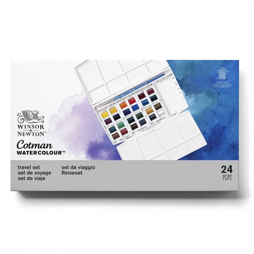 Beula Arkitec: Acuarelas W&N x 24 Medio godets Paint plus Cotman