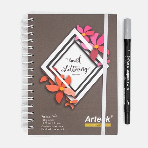 Beula Arkitec: Cuaderno Notebook My Hand Lettering A5 Arteck