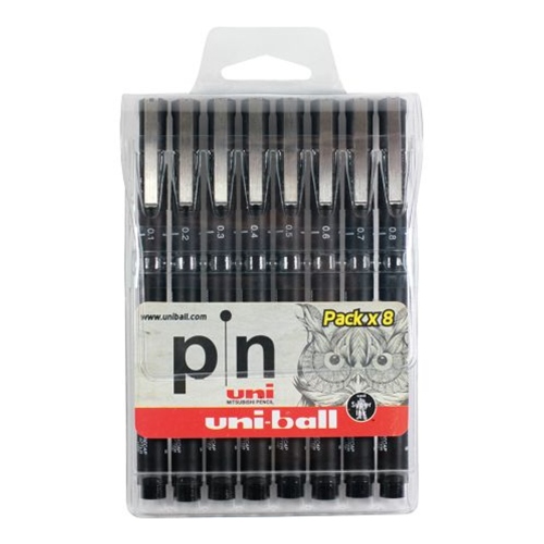 Beula Arkitec: Estilógrafo Uni Pin Fine Line Set x 8