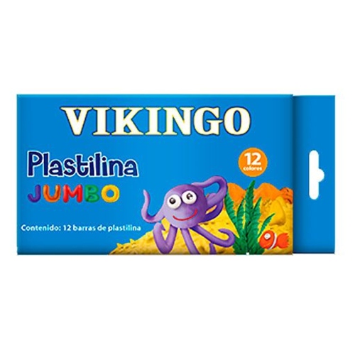 Beula Arkitec: Plastilina Jumbo Vikingo x 12 Colores