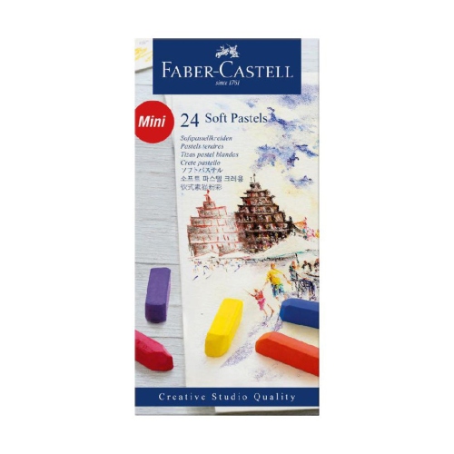 Beula Arkitec: Set x 24 Mini Tizas Soft Pastel Faber-Castell