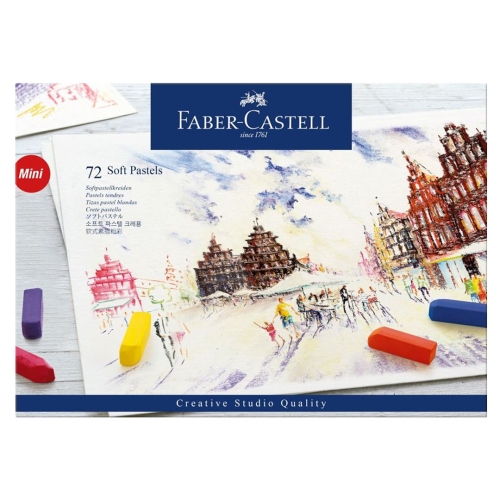 Beula Arkitec: Set x 72 Mini Tizas Soft Pastel Faber-Castell