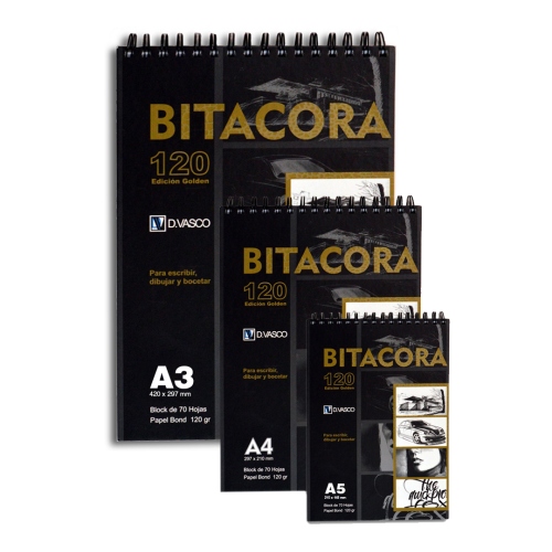 Beula Arkitec: Bitácora Anillado D.Vasco Golden 120gr