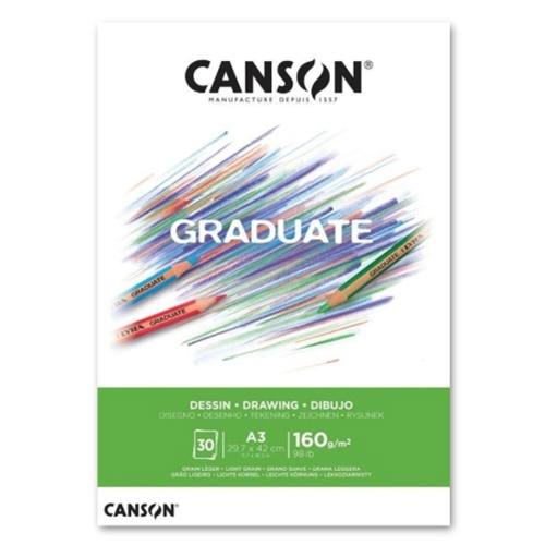 Beula Arkitec: Block 160gr Graduate Dessin Blanc Drawing Canson A3
