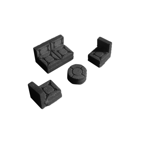 Beula Arkitec: Juego de Sillones Modelo 1° Esc 1:75