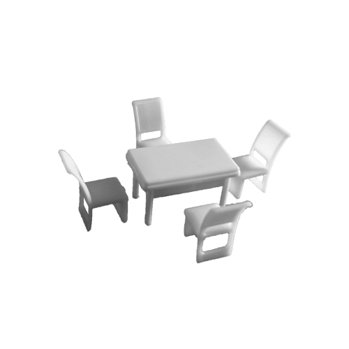 Beula Arkitec: Juego de Comedor Mesa Rectangular Esc 1:75