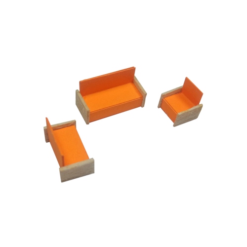 Beula Arkitec: Juego de Sillones Modelo N°2 Esc 1:100