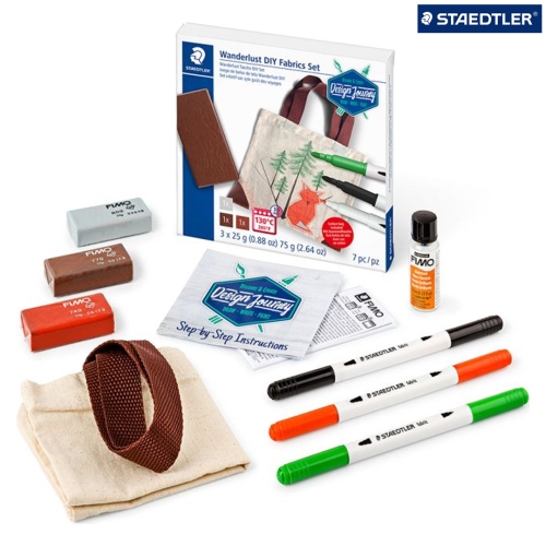 Beula Arkitec: Set Bolso de Tela Wanderlust DIY Staedtler