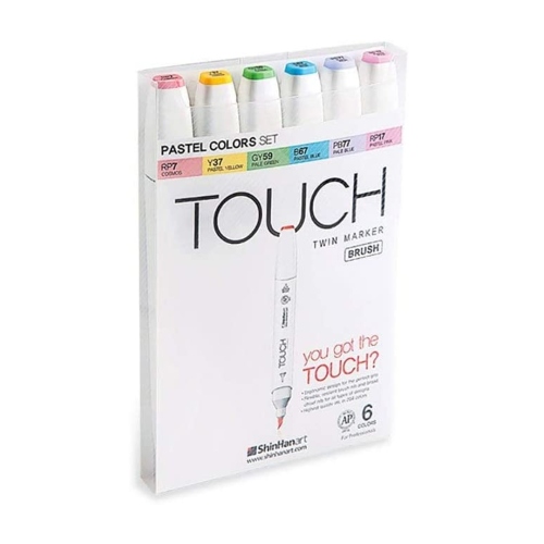 Beula Arkitec: Set x 6 Marcadores Touch Twin Pastel