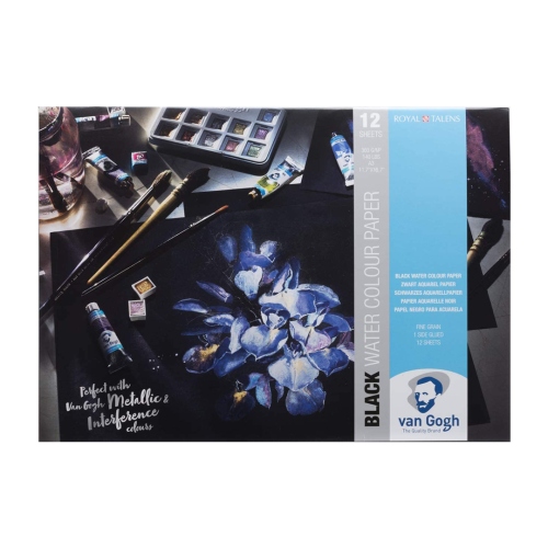 Beula Arkitec: Block Acuarela Van Gogh 360gr Negro A3