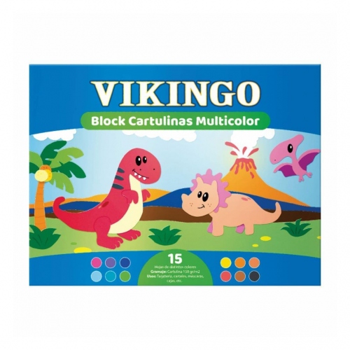 Beula Arkitec: Block Cartulinas Multicolor Vikingo