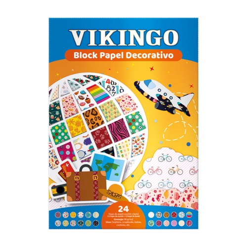 Beula Arkitec: Block Papel Decorativo Vikingo