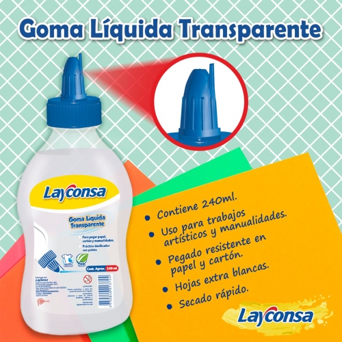 Beula Arkitec: Goma Líquida Trasnparetne 240ml Layconsa