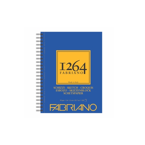 Beula Arkitec: Block 90gr Fabriano 1264 Schizzi Espiral Vertical A4