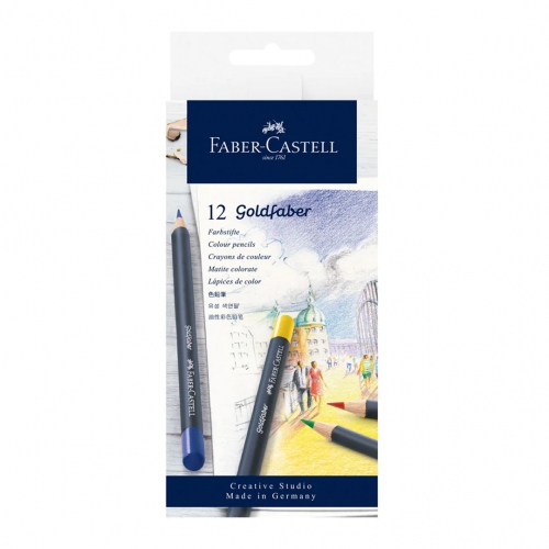 Beula Arkitec: Set x 12 Lápices de Colores Permanentes Goldfaber Caja