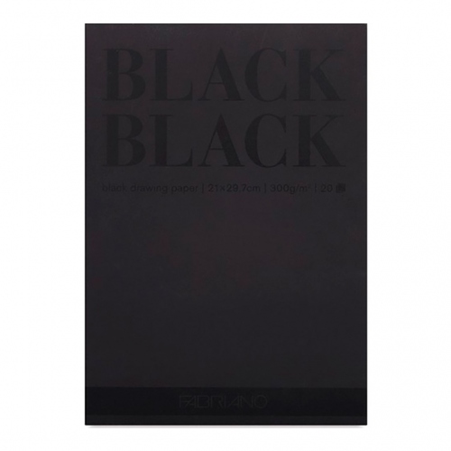 Beula Arkitec: Block Black Black 300gr Fabriano A4