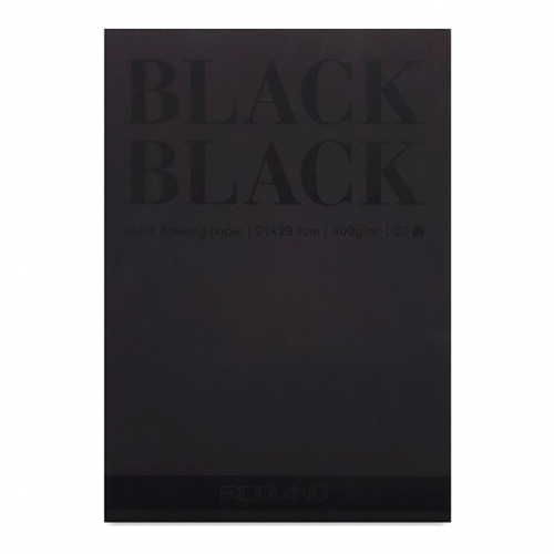 Beula Arkitec: Block 300gr Black Black Fabriano A4