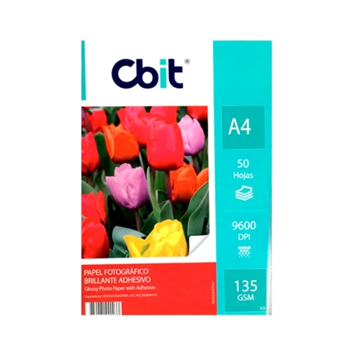 Beula Arkitec: Papel Fotográfico Autoadhesivo Cbit A4 20 hojas 135gr
