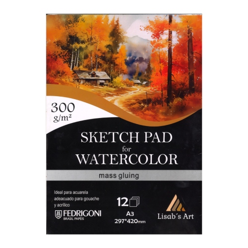 Beula Arkitec: Sketchbook 300gr Pad Watercolor Lisab Art A3