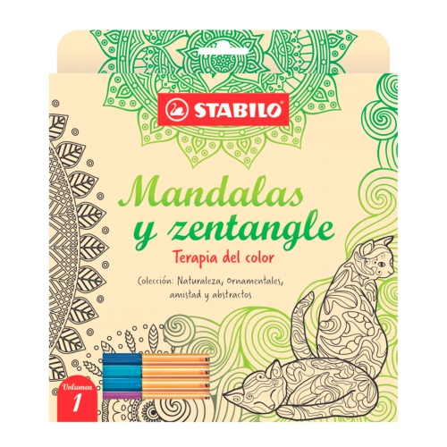Beula Arkitec: Libro de Mandalas y Zentangle Stabilo Volumen 1