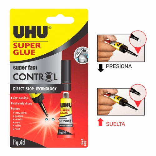 Beula Arkitec: Pegamento UHU Super Glue Control 3 ml